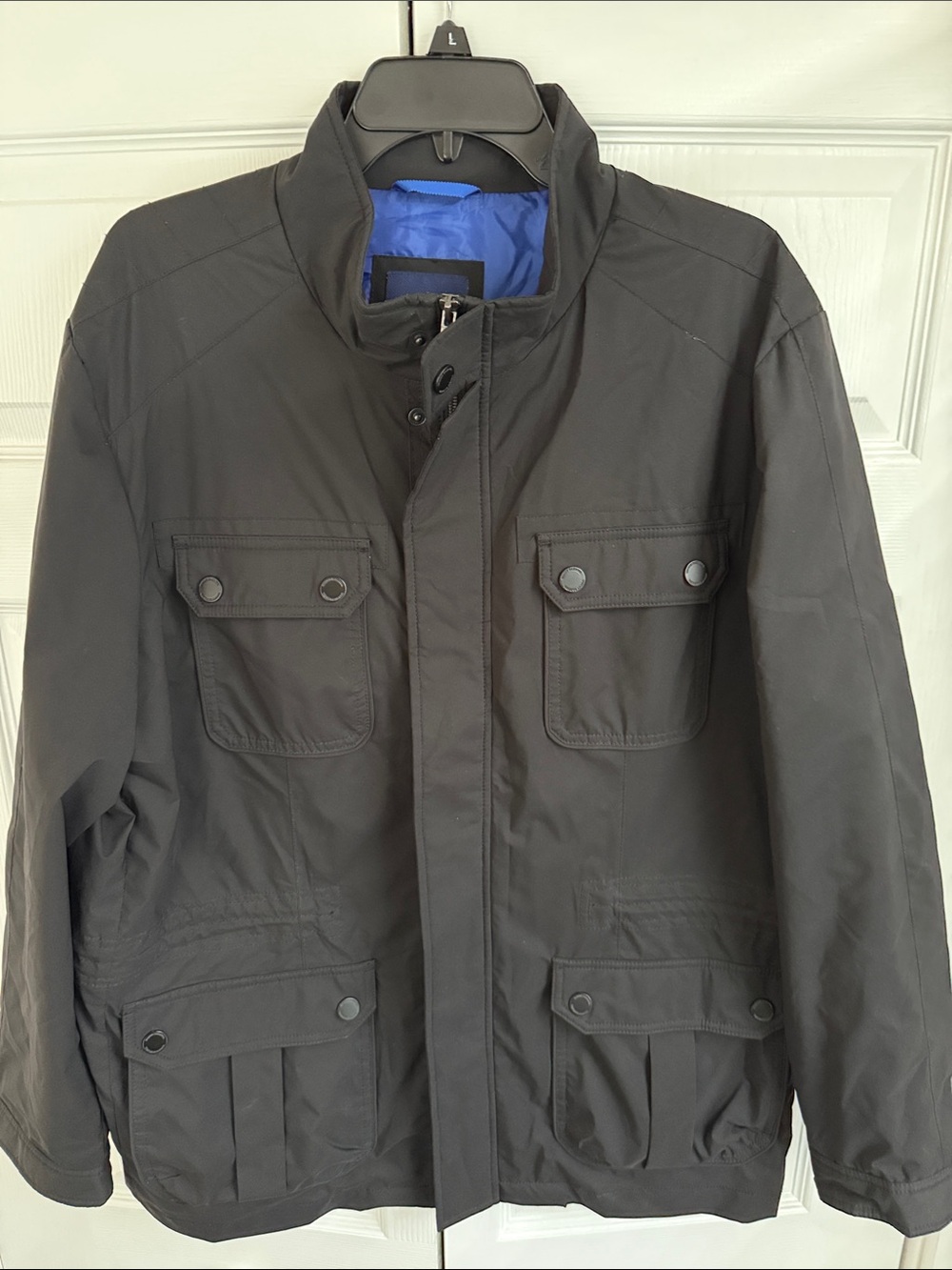 Tommy Bahama Men's Black Field Jacket - Classic Utility Rain Lightweight Size XL